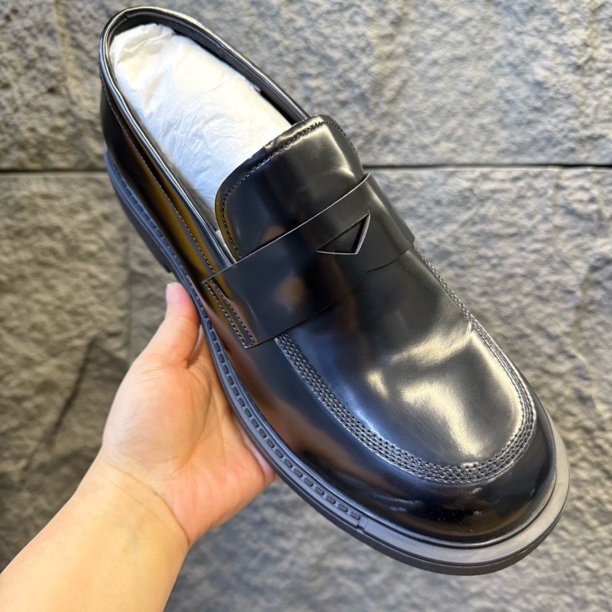 【宝格斯丹】男士休闲皮鞋261-A15春季新款男鞋开边珠厚底休闲皮鞋