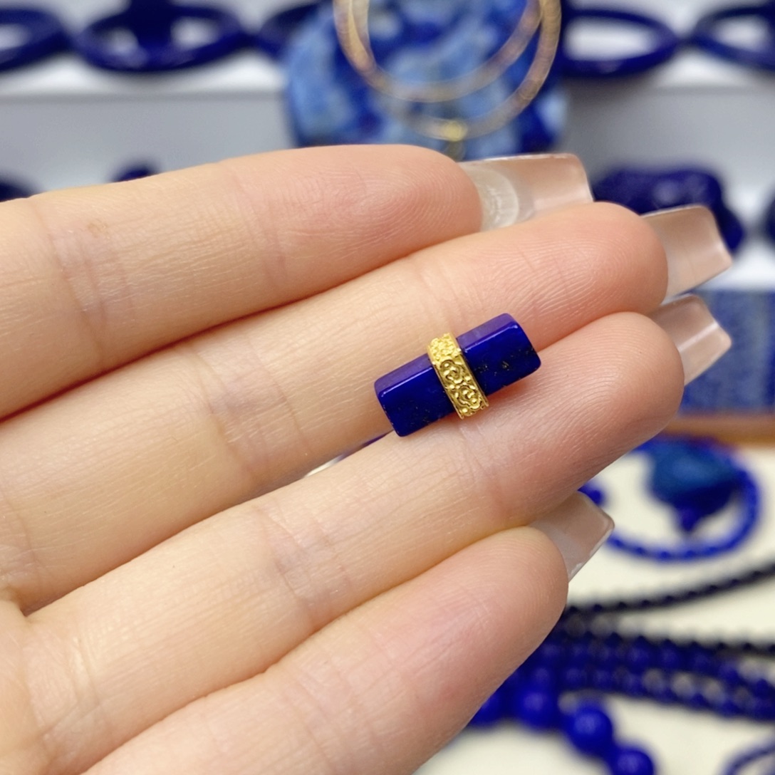 青金石银S925镀金镶嵌路路通