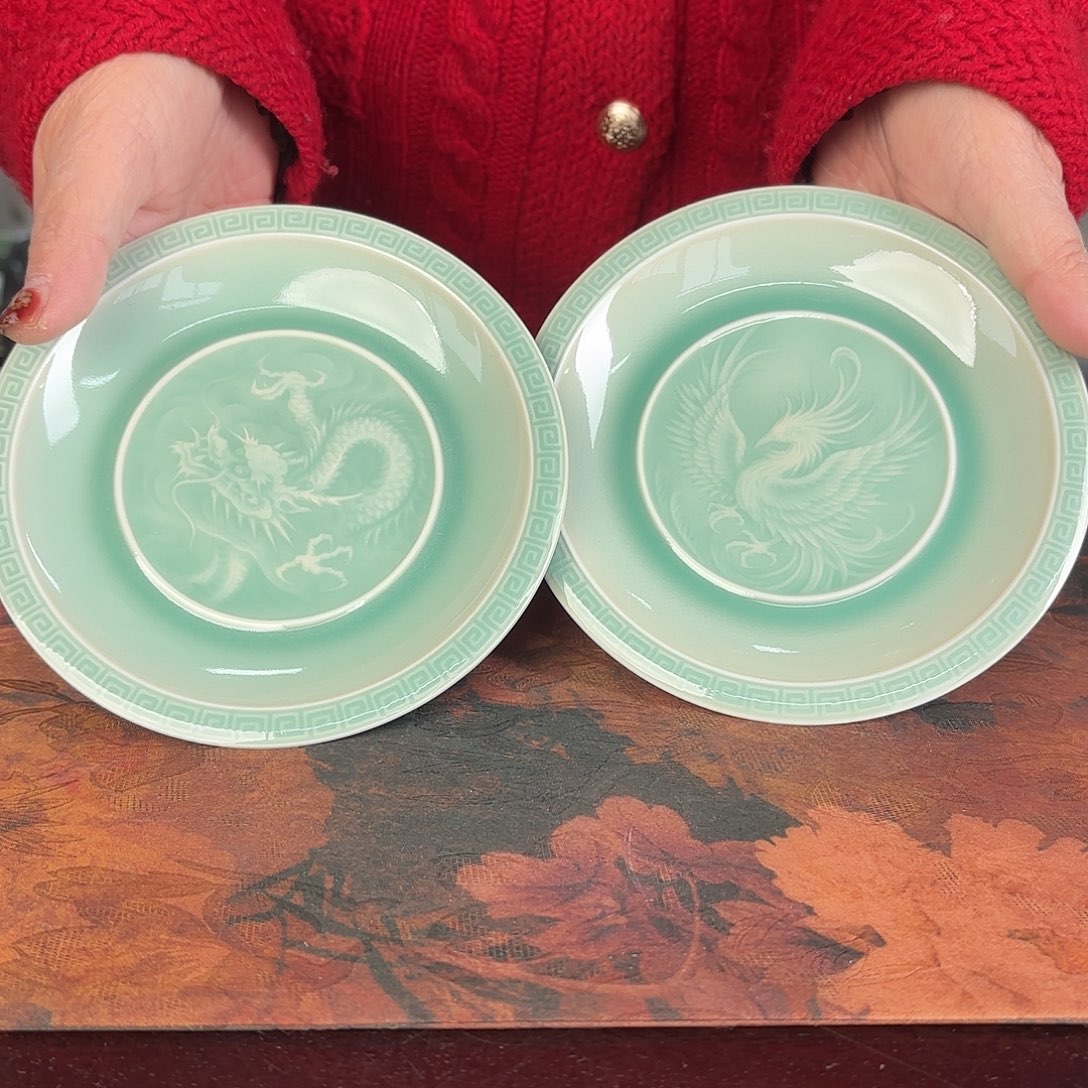 龙泉云间青瓷小米茶器