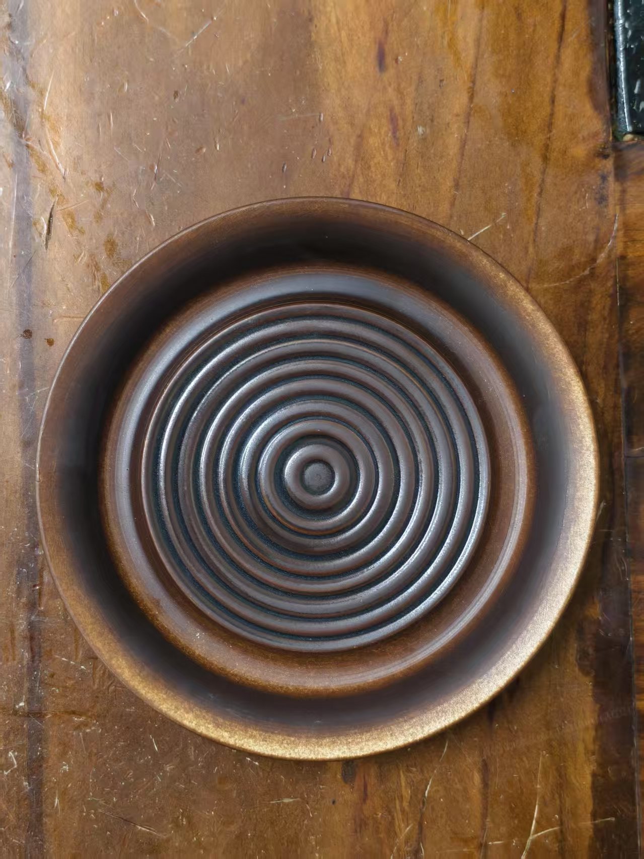 陶瓷壶承干泡盘壶托茶道泡台罐罐奶茶壶底拖茶具茶台家用壶垫鎏金