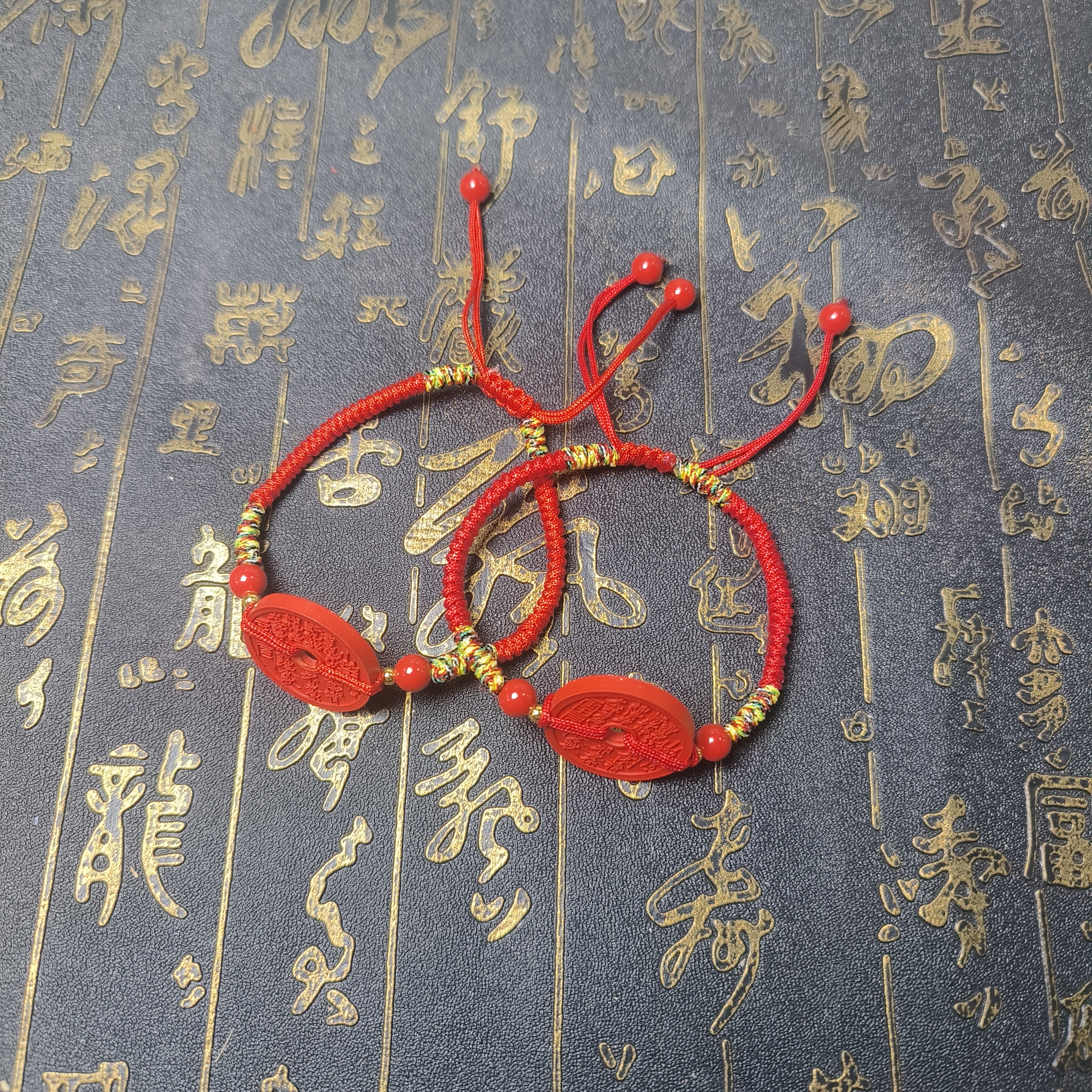 主播原创高含量山鬼花钱护身平安手链