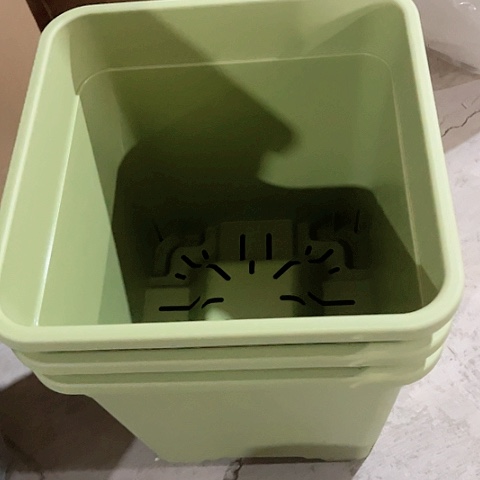 树脂微瑕方盆28口3个绿无托