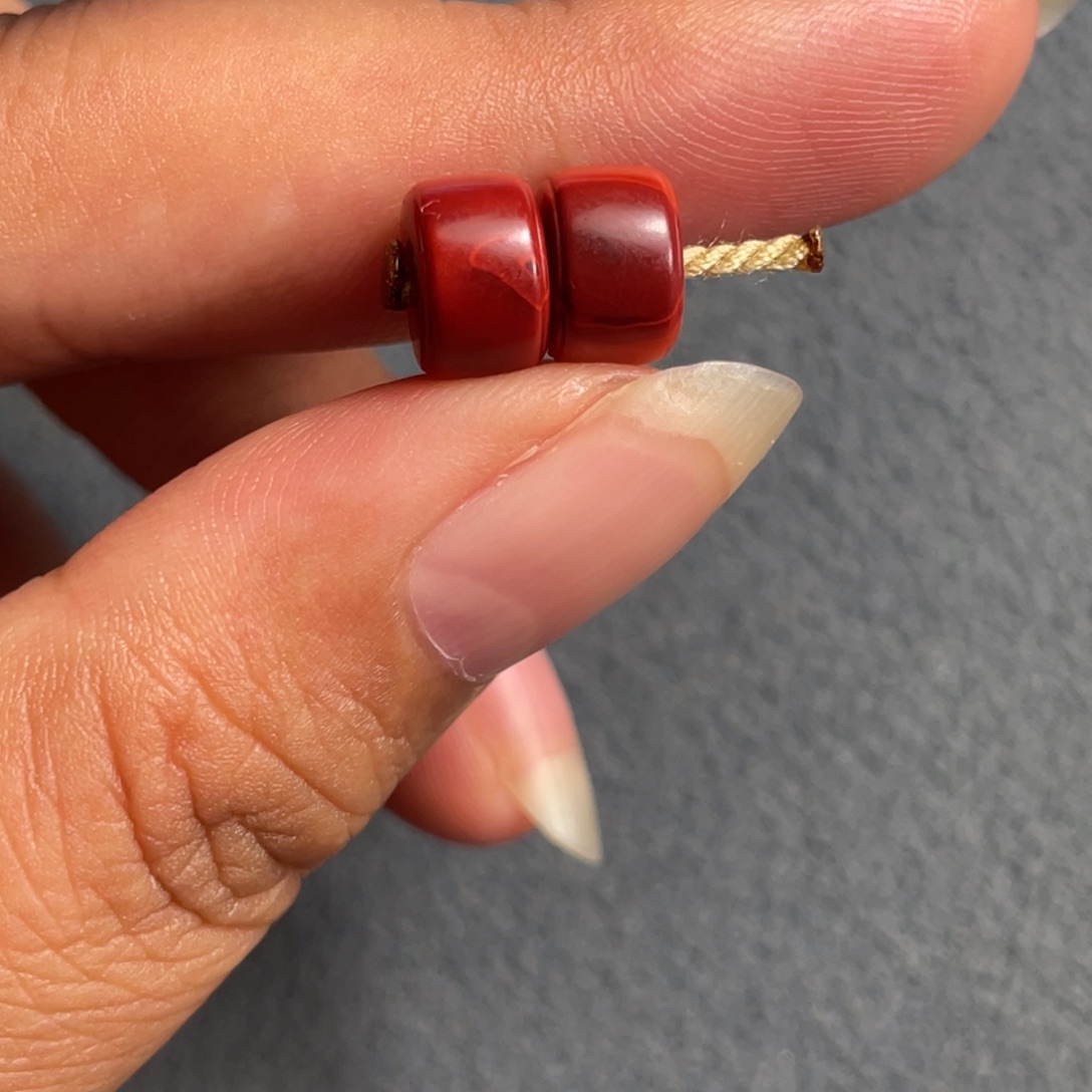 南红玛瑙未镶嵌颈饰8.3×5.4mm