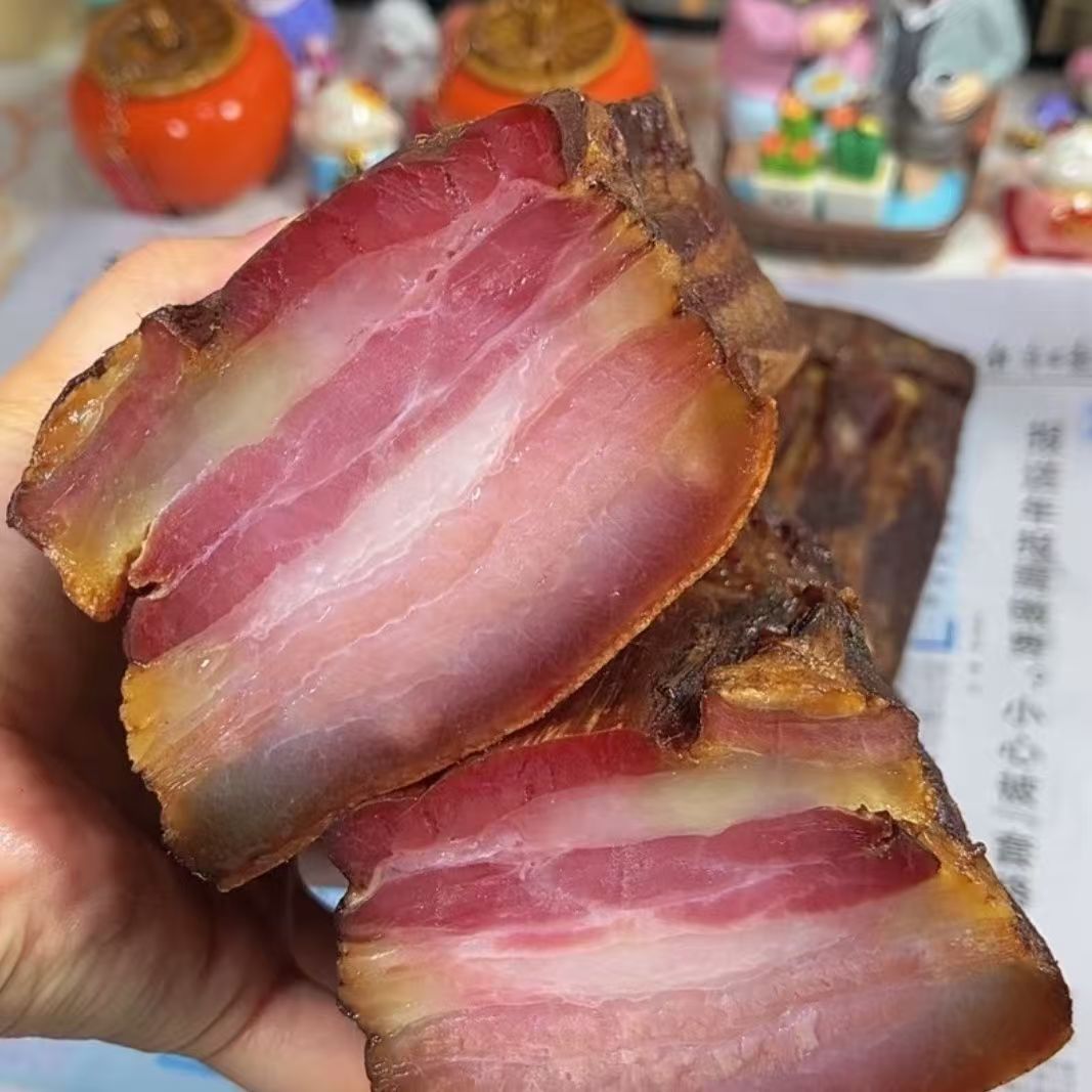 传统烟熏腊肉【拍一斤送一斤】农家果木烟熏 真空袋装 现货速发