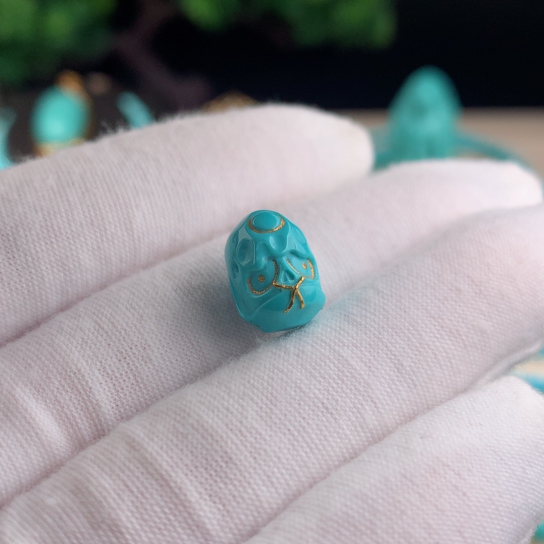 【闪购商品】绿松石阿呆18K金镶嵌