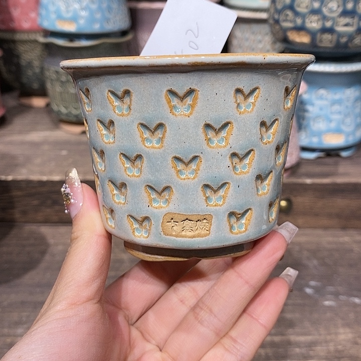 七里烧花盆2-25-502口径7