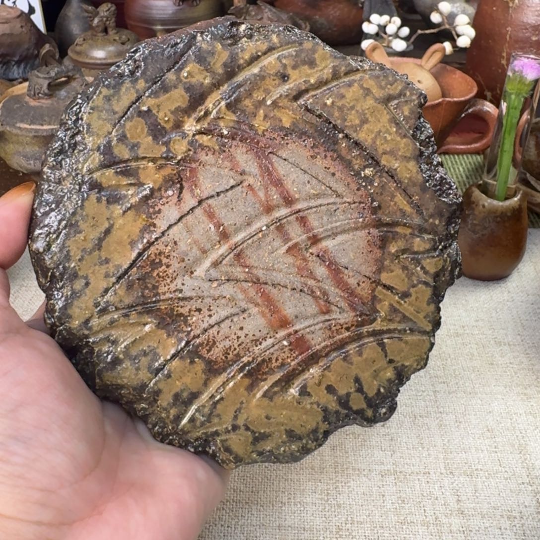 过***客备前烧 宫尾昌宏 杯皿