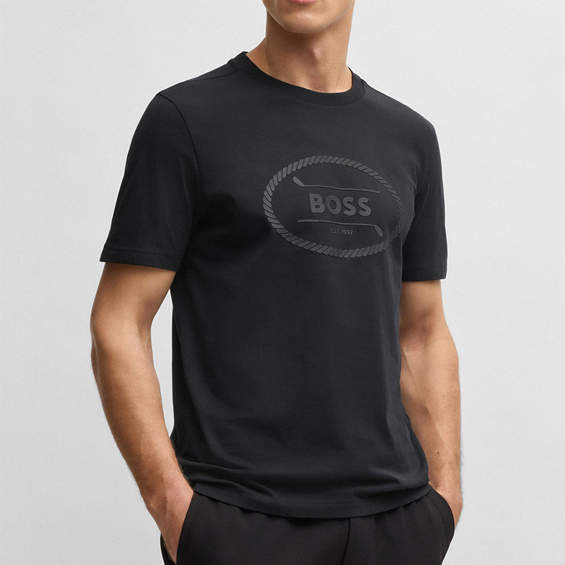 HUGO BOSS雨果博斯男士夏季新款短袖T恤简约休闲透气潮流正品半袖