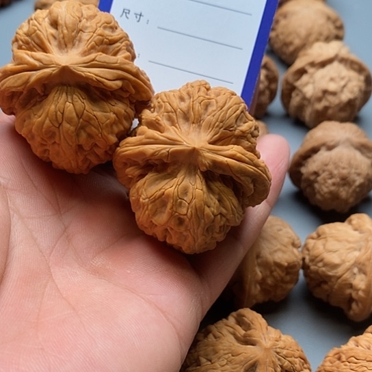 文玩核桃把件小***恩红锦鲤