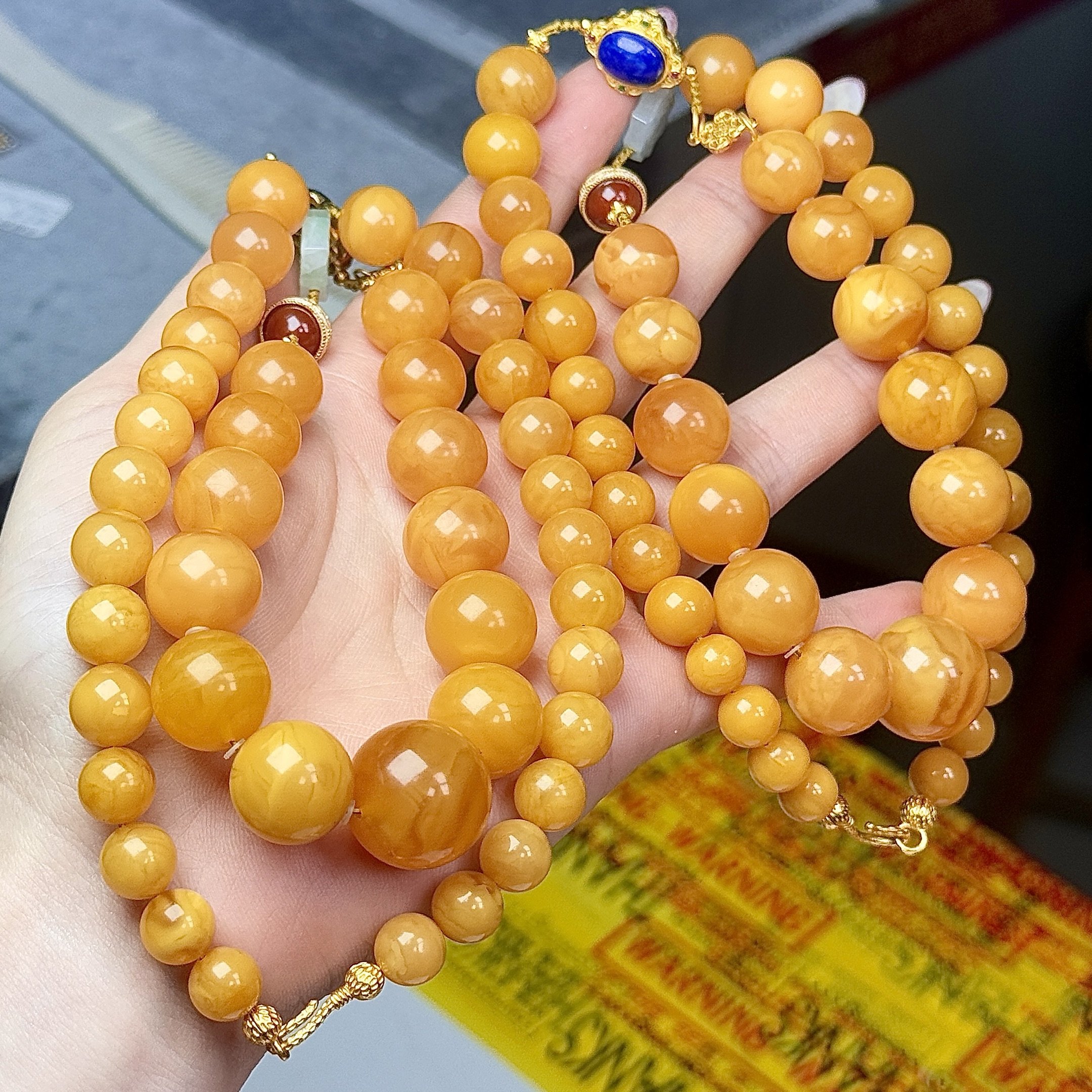 【XYY】蜜蜡塔链-约17*8mm（多样性发其一）-A02132