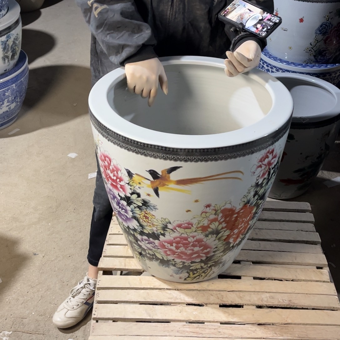 瓷片花开富贵43高度43888