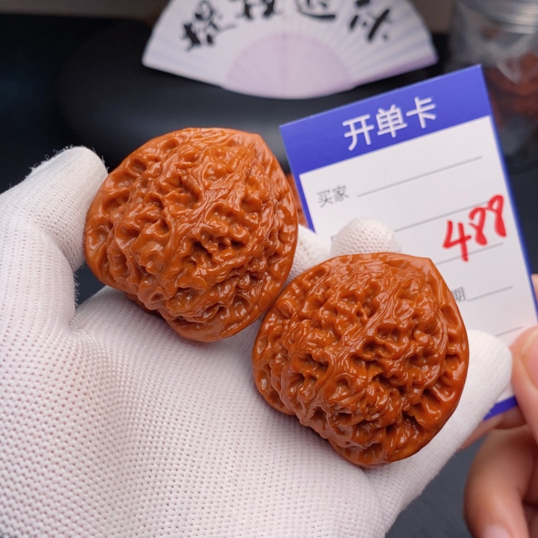 把件文玩核桃43水龙纹488