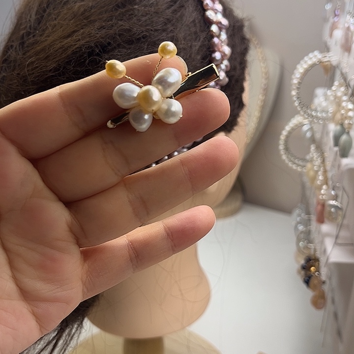 发夹未镶嵌淡水珍珠