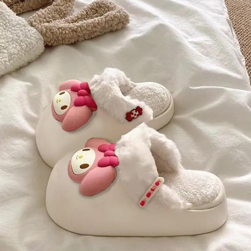 棉拖鞋女秋冬季外穿可爱卡通保暖防滑耐脏可拆洗加厚居家毛毛拖女