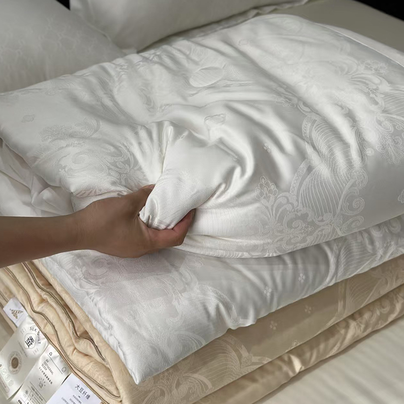 【高奢蚕丝大豆冬被】提花蚕丝大豆被子