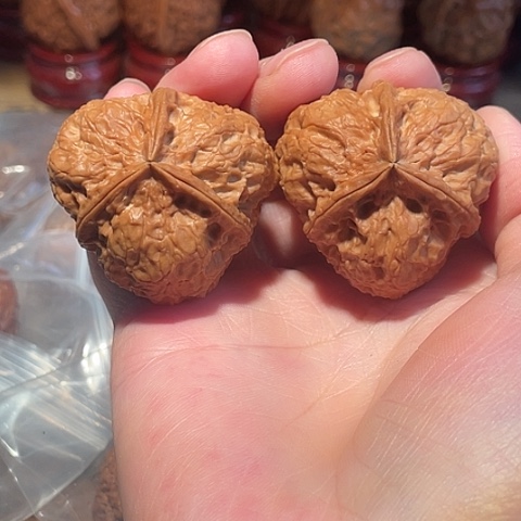 山***扣文玩核桃把件二代凌子41