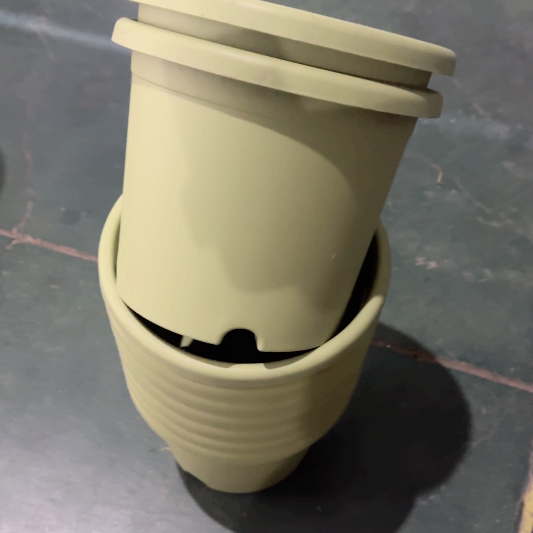 树脂四季盆3#无拖果绿3