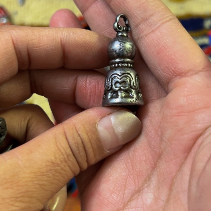 铜星月菩提吊坠项链