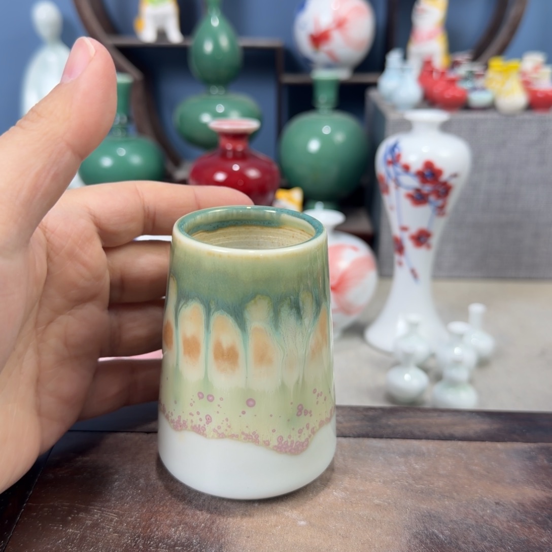 陶瓷手工小花器摆件