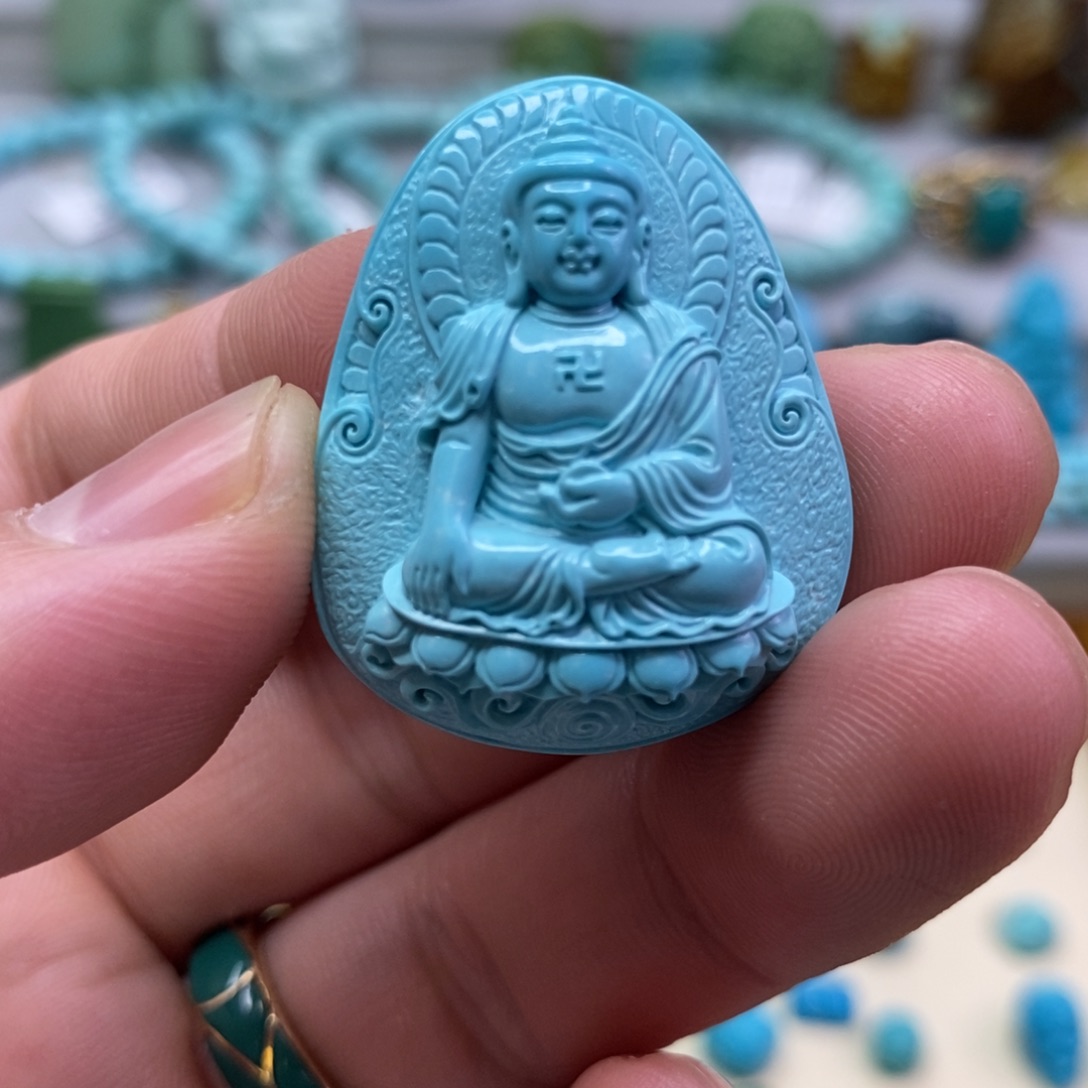 绿松石吊坠未镶嵌E****a