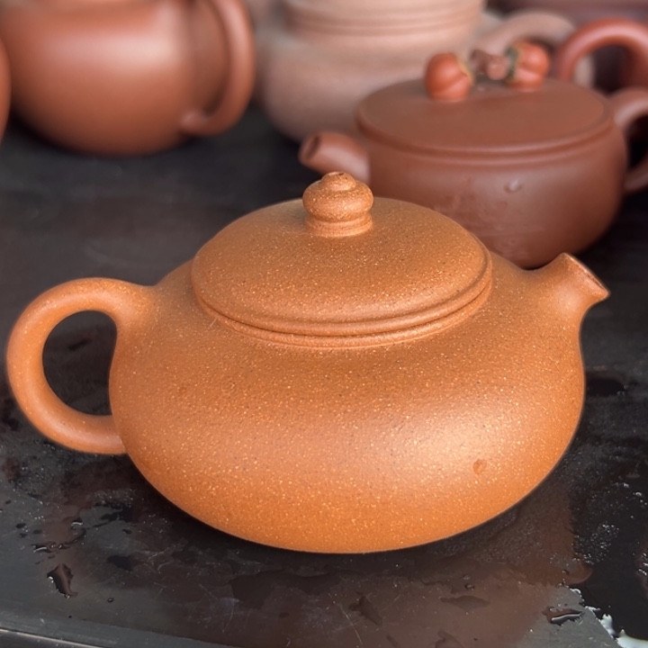 紫砂茶案五彩西施150vc