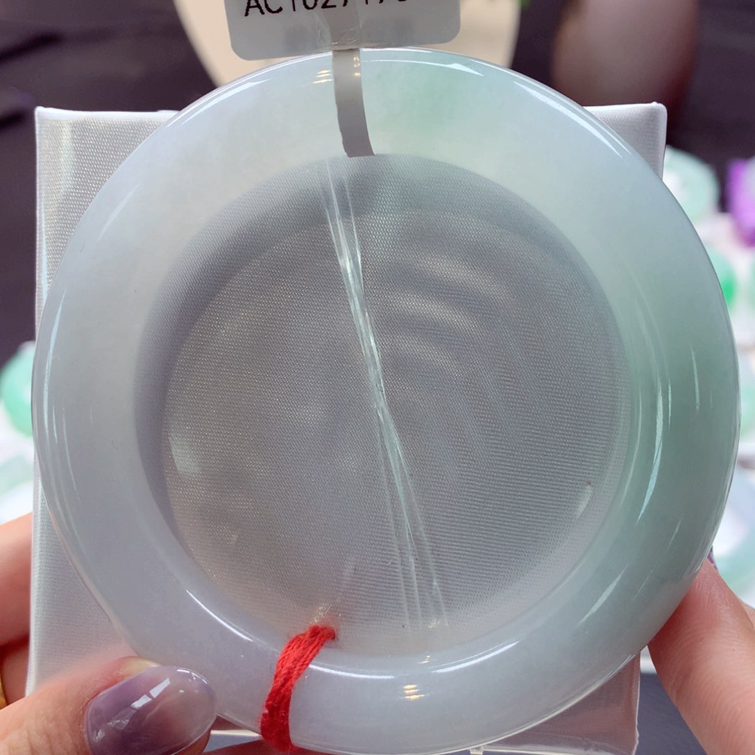 翡翠手镯未镶嵌圆条33（29号）