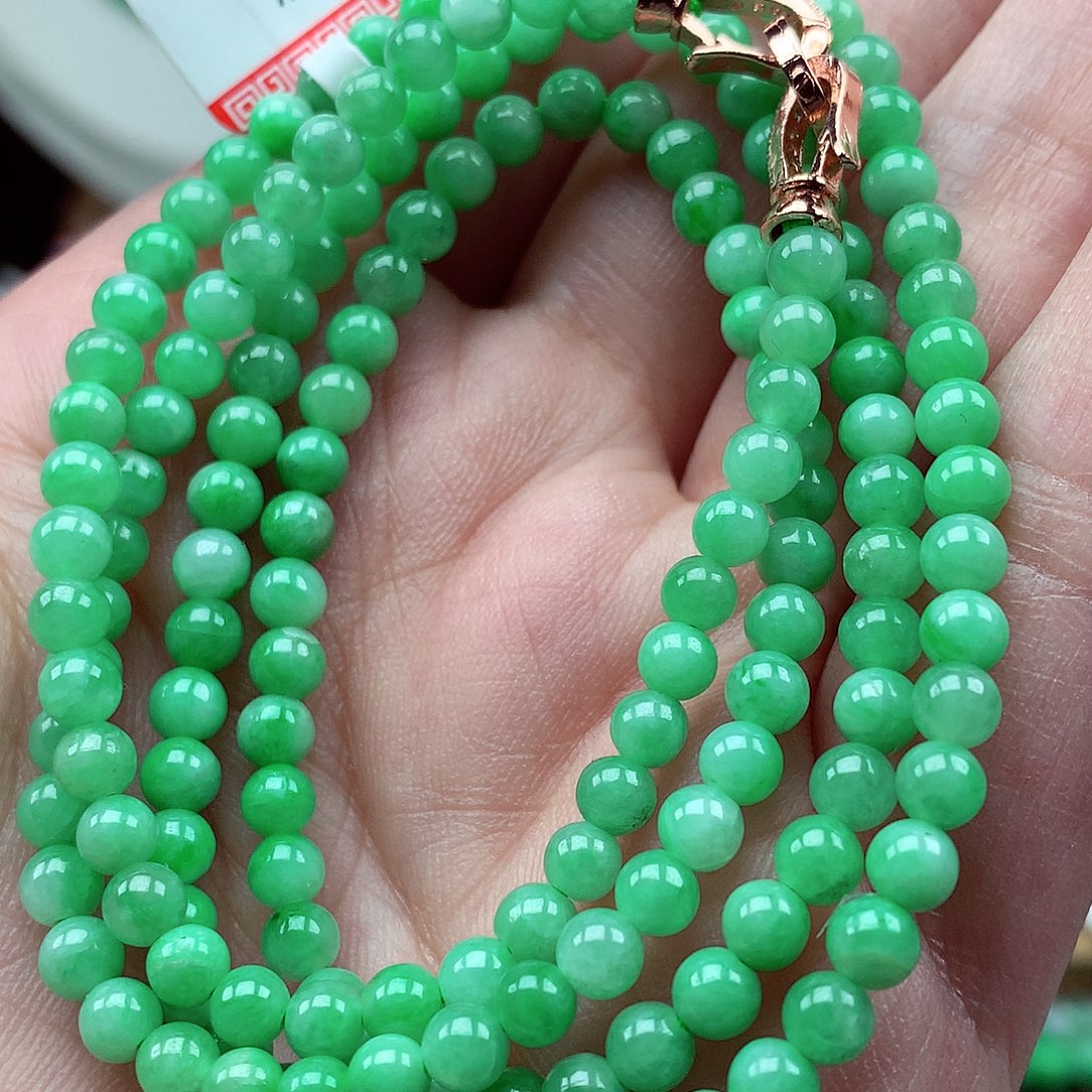 翡翠未镶嵌毛衣链翡翠