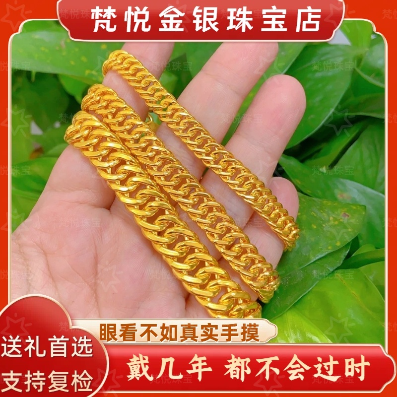 足银手链 足银手链时尚马鞭手链经典老板手链情侣专柜同款简霸气