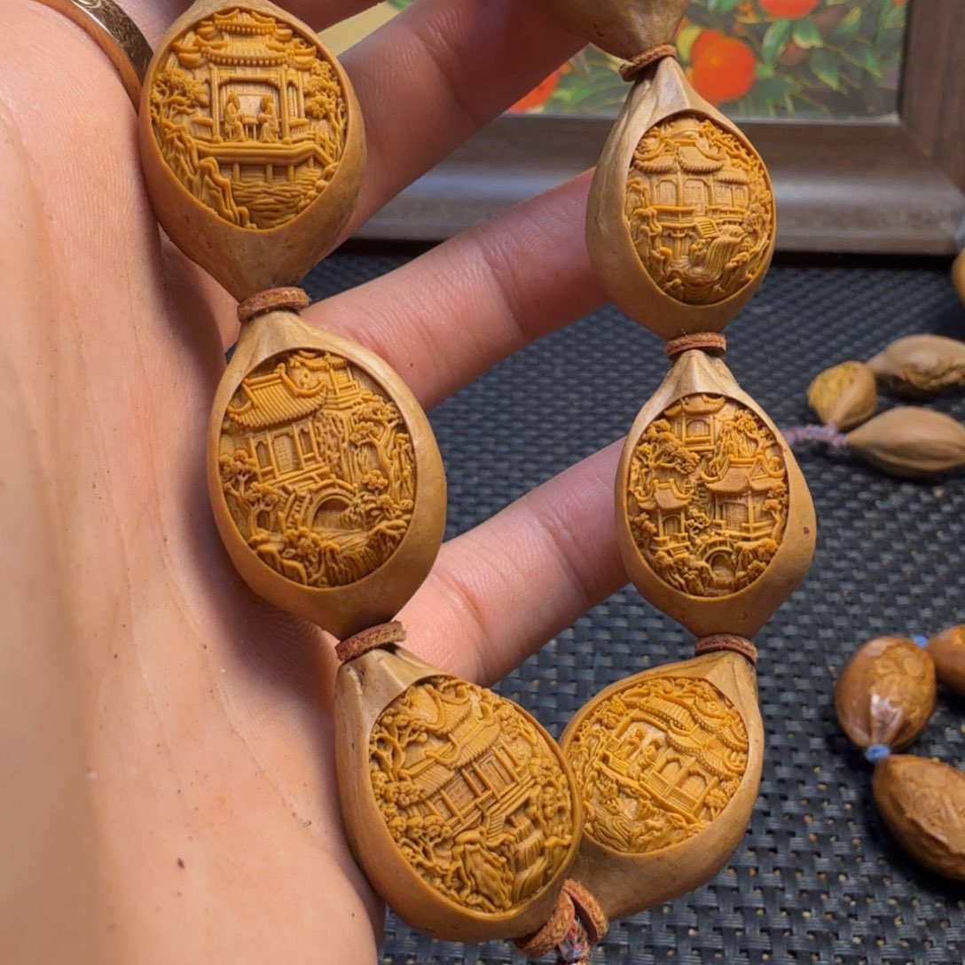 手串/手链橄榄核苏州园林