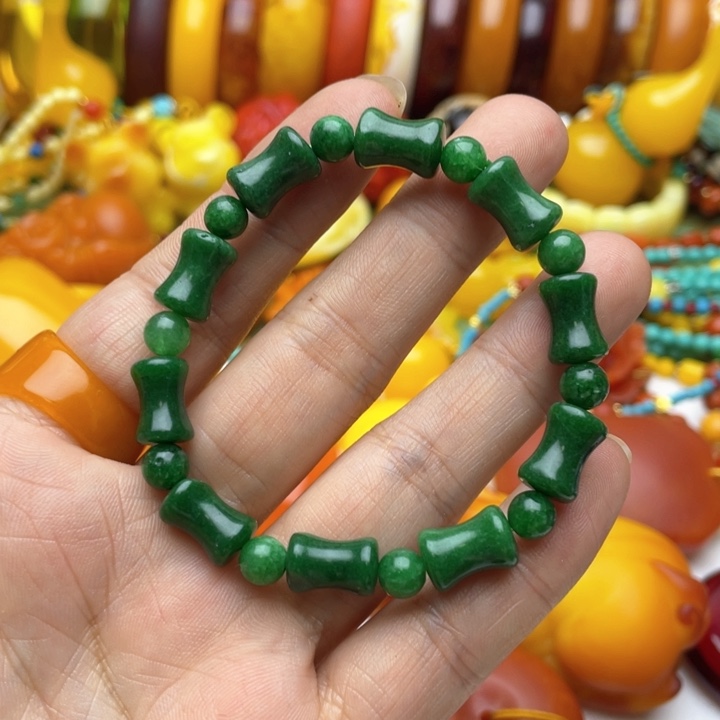 树脂制品23号绿色手串