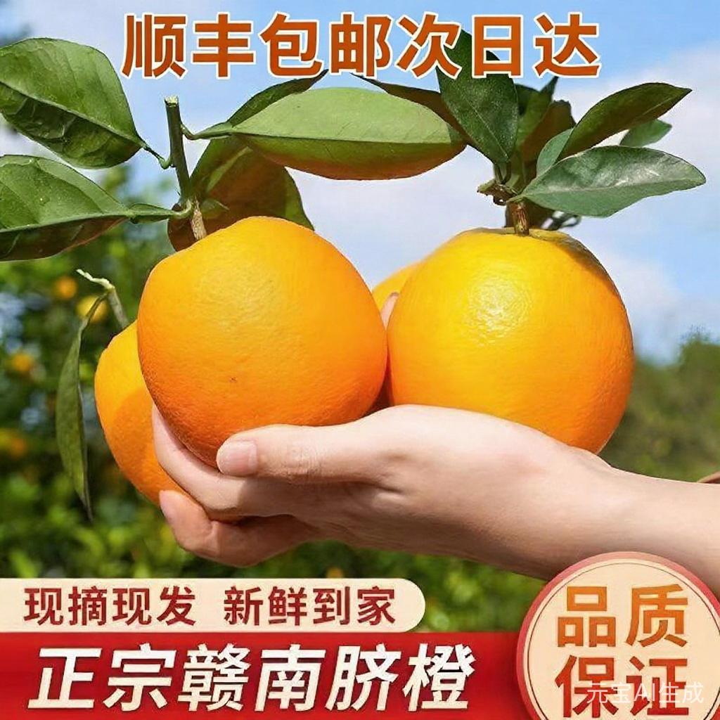 【顺丰次日达】赣南脐橙正宗江西赣州当季现摘新鲜手剥橙甜橙子孕妇水果江西省