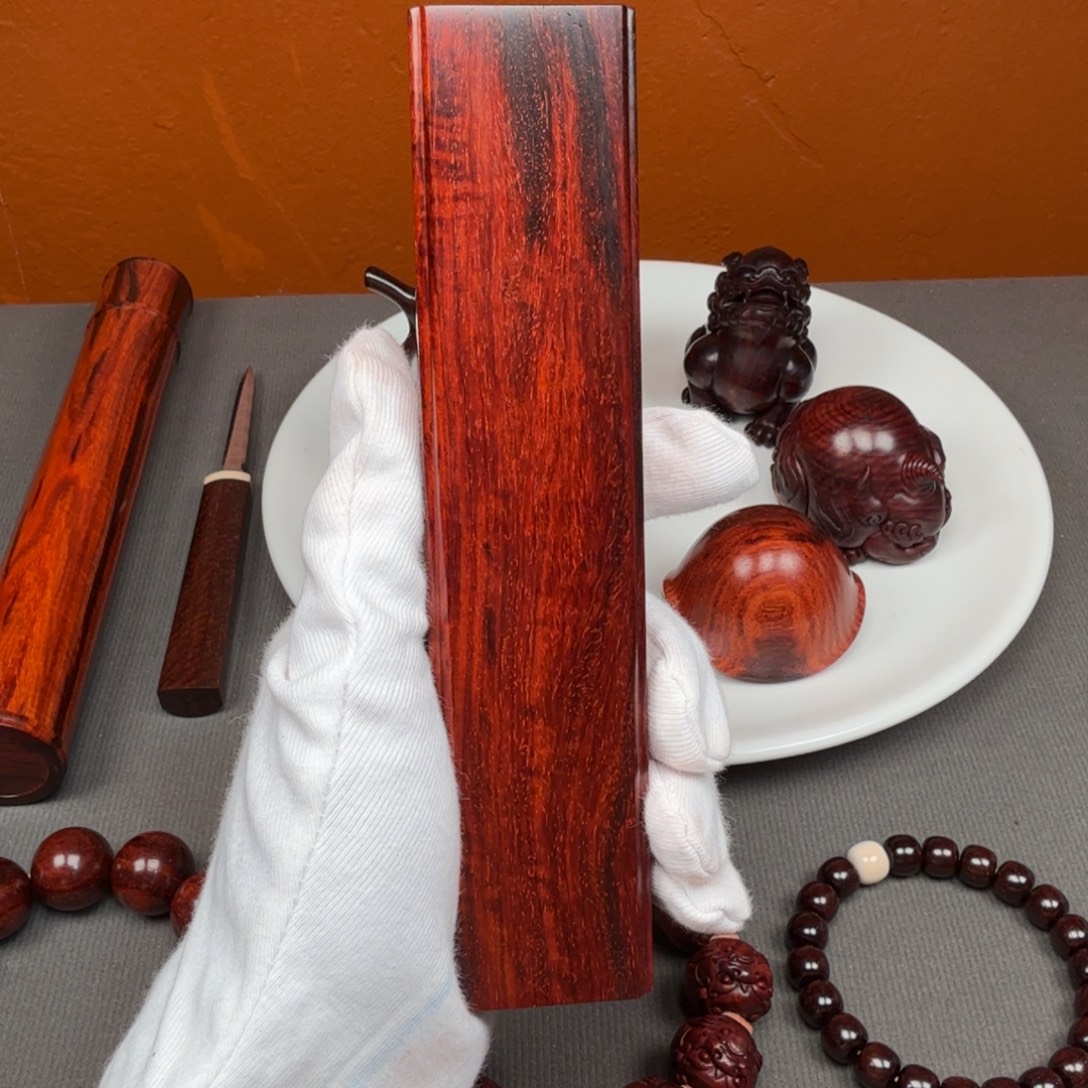 独***涯手串/手链小叶紫檀琴料单镇