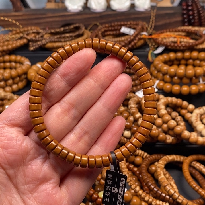 M***張紫金鼠手串纯肉实心药片手串尺寸74