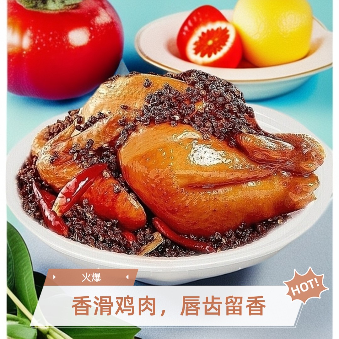 *特产椒麻鸡美味脱骨开袋即食可手撕食用的卤味熟食