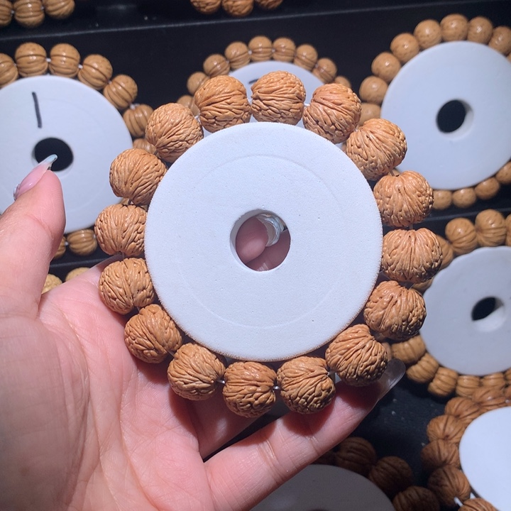 桃核手串野生龙鳞凤尾