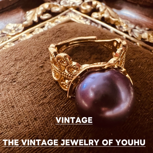 铜合金戒指 【蓝莓】563宫廷复古镂空雕花镶嵌