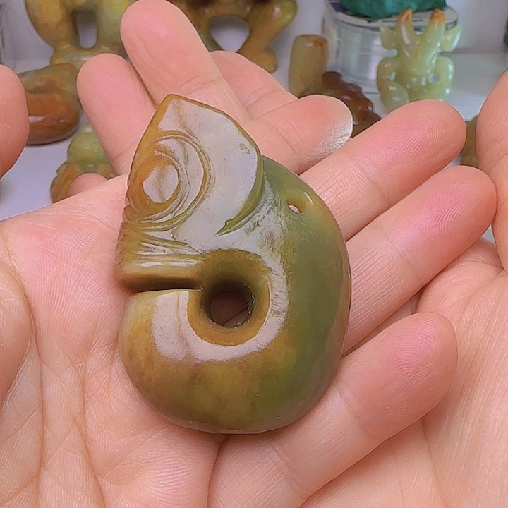 和田玉吊坠(不含链)未镶嵌