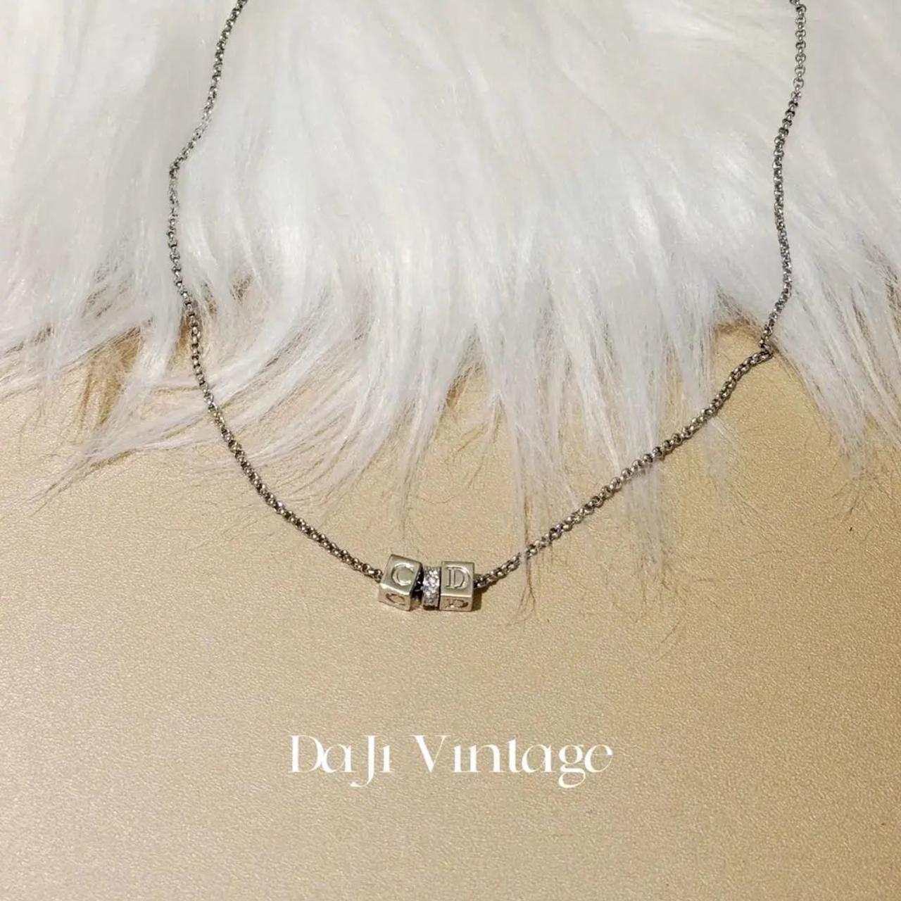 99新 DIOR/迪奥 大吉中古/Dior迪奥方块cd项链