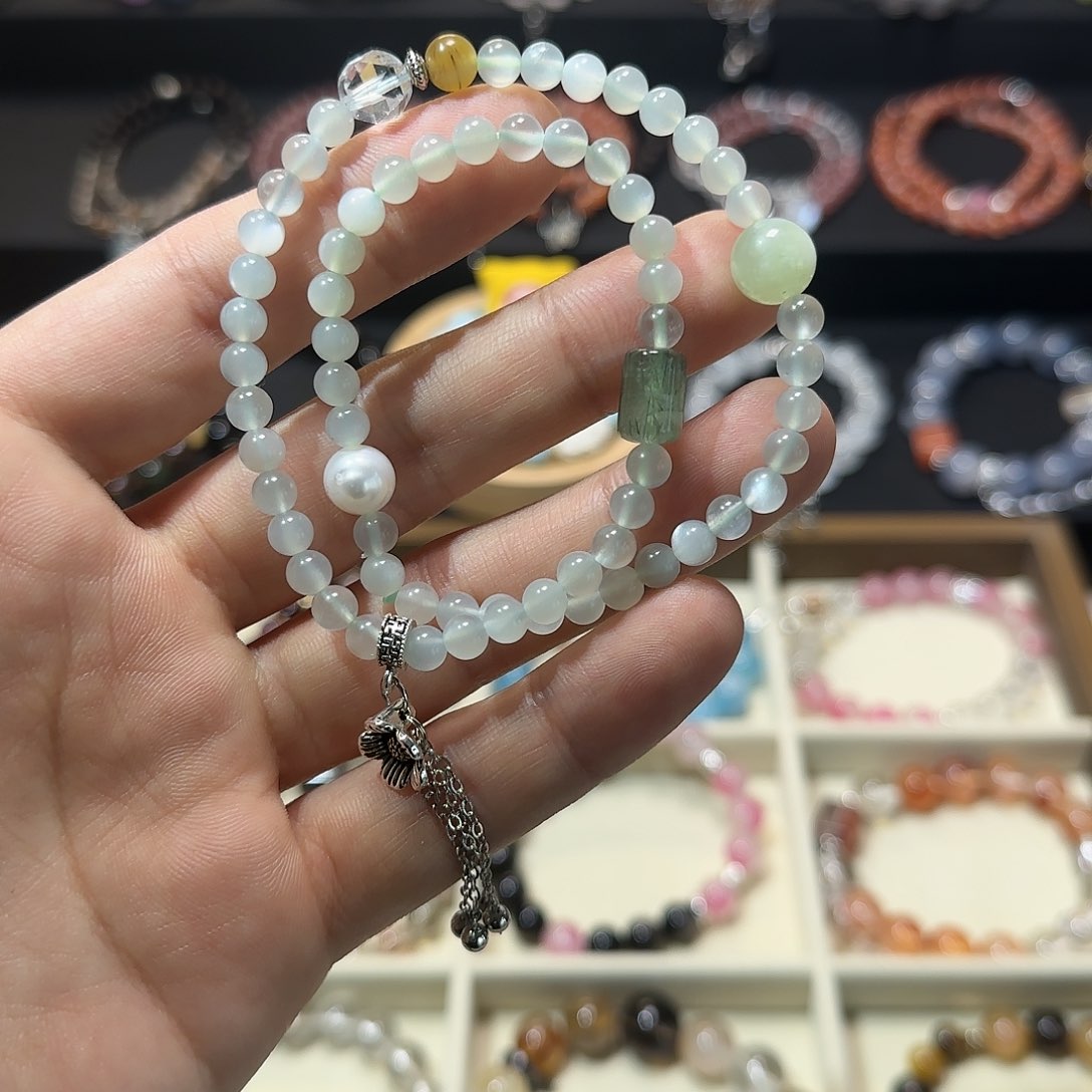 水晶手链未镶嵌白月光手链