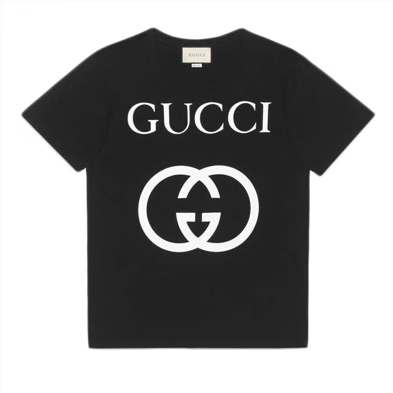 GUCCI/古驰男女同款 印花圆领短袖T恤  493117-X3Q35-1289