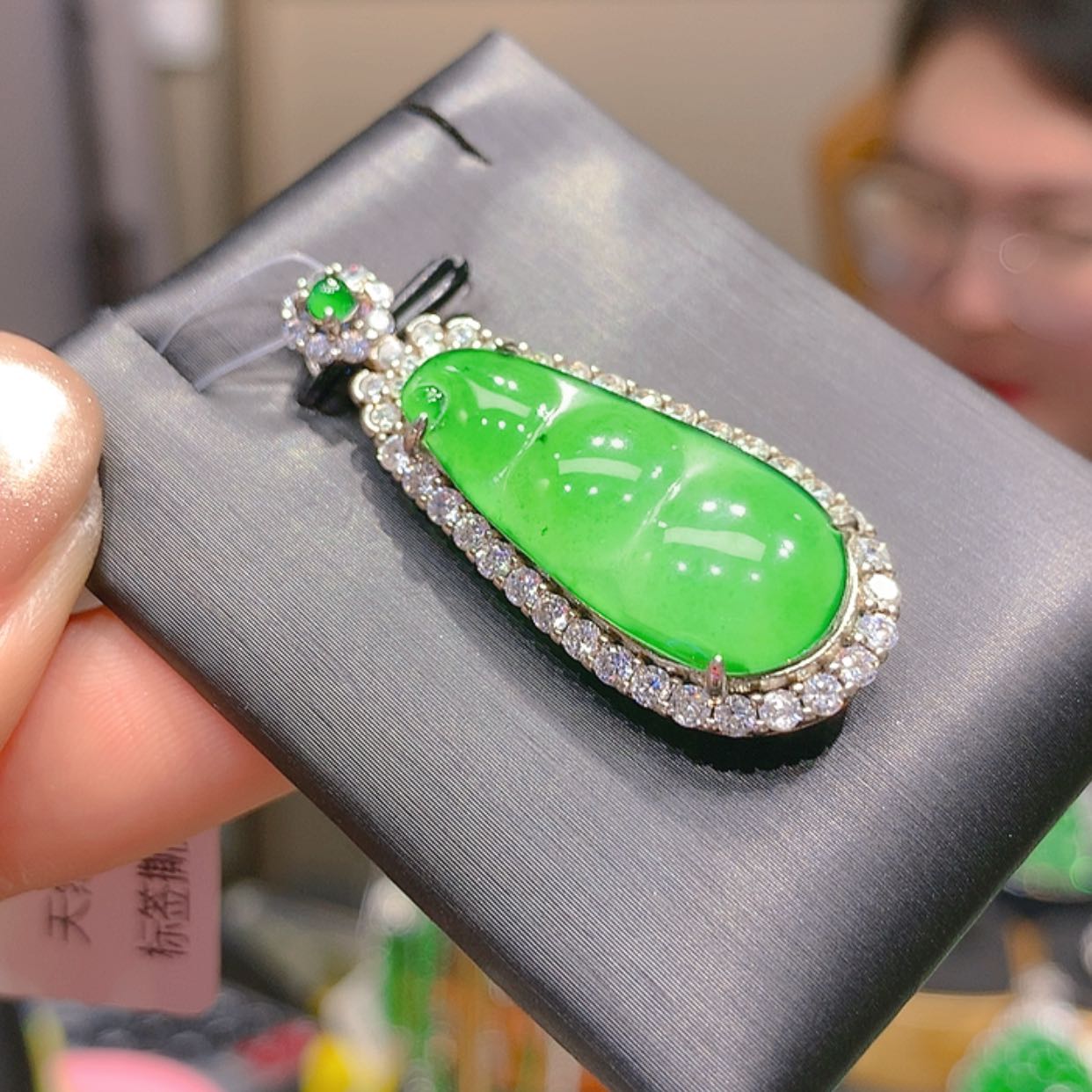 【闪购商品】翡翠银S925镶嵌颈饰7柒姐