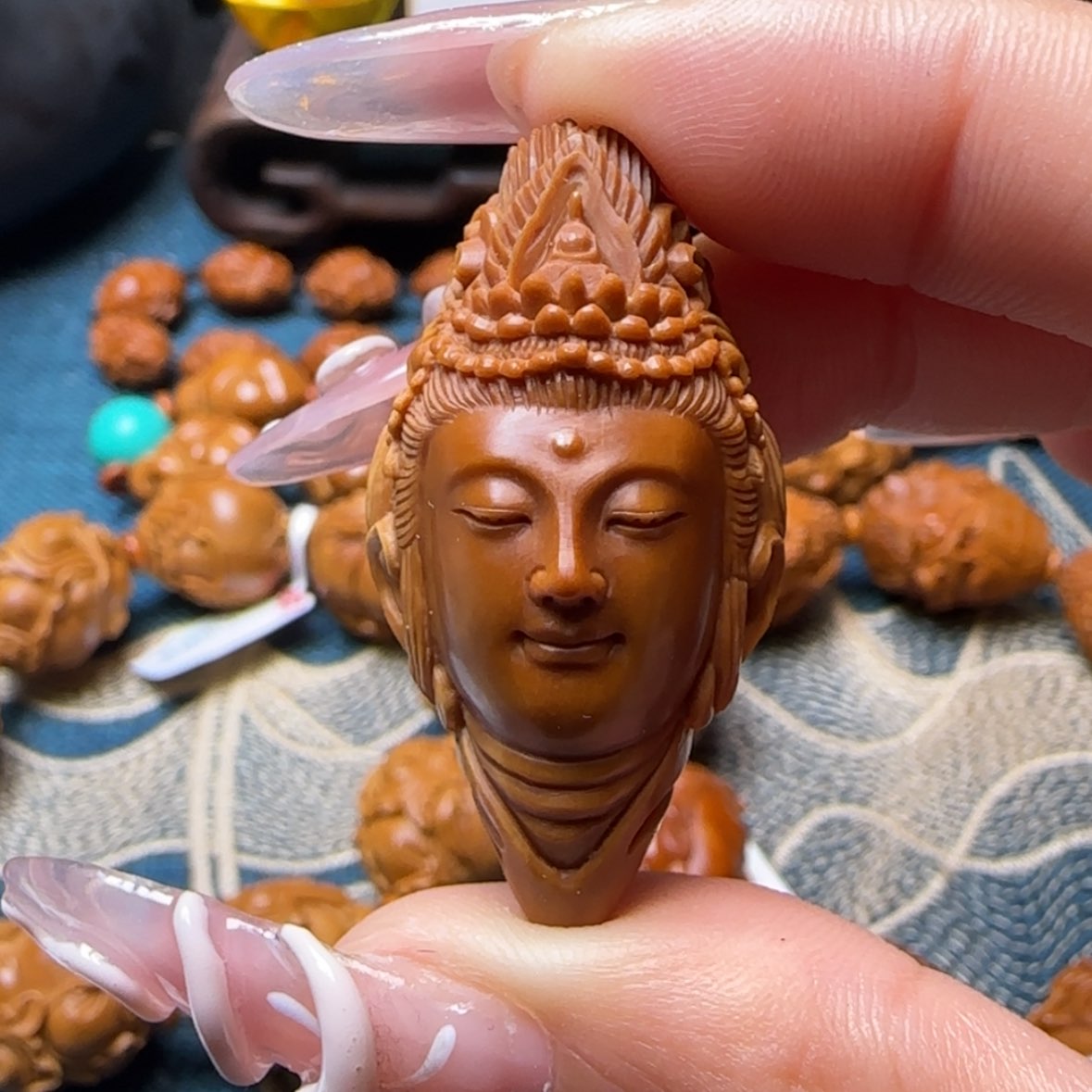 【闪购商品】橄榄核手串最美观音头