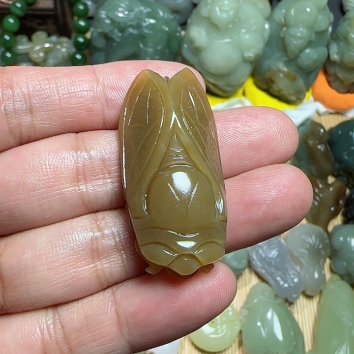 和田玉未镶嵌挂件菩*