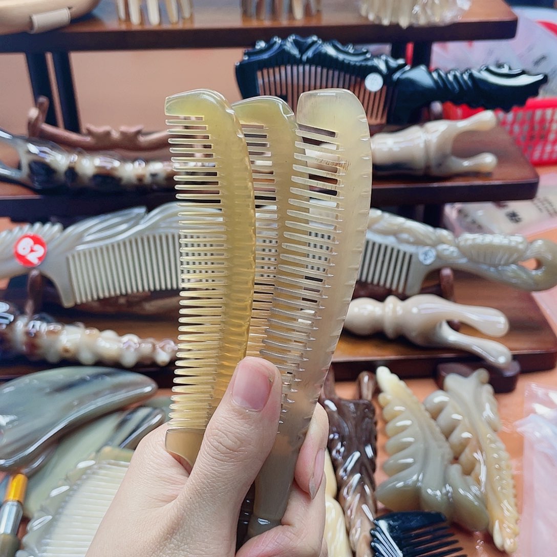 纯手工制作牛角梳微瑕系一直梳