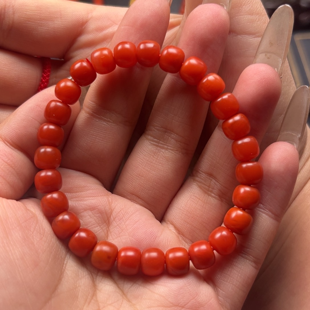 南红玛瑙手串未镶嵌