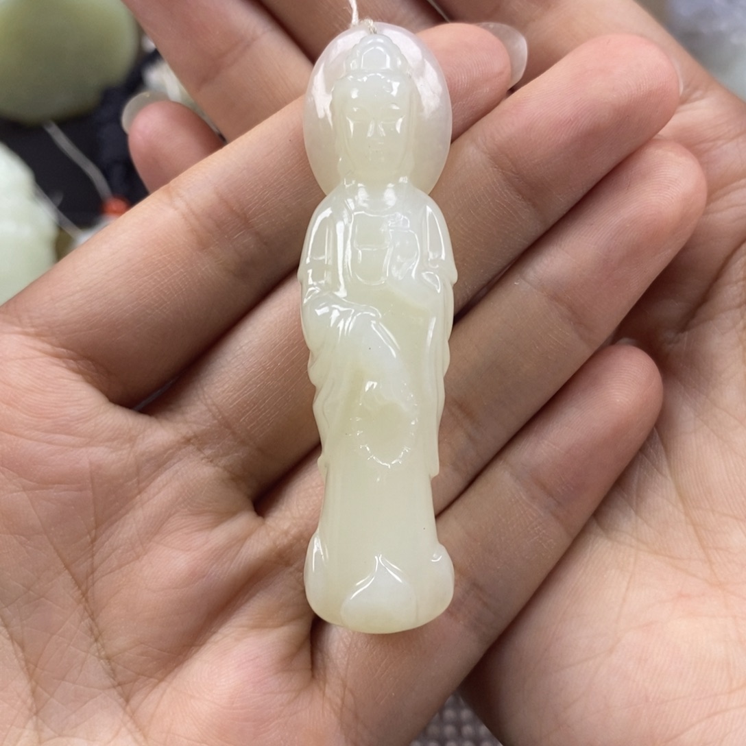 和田玉未镶嵌挂件