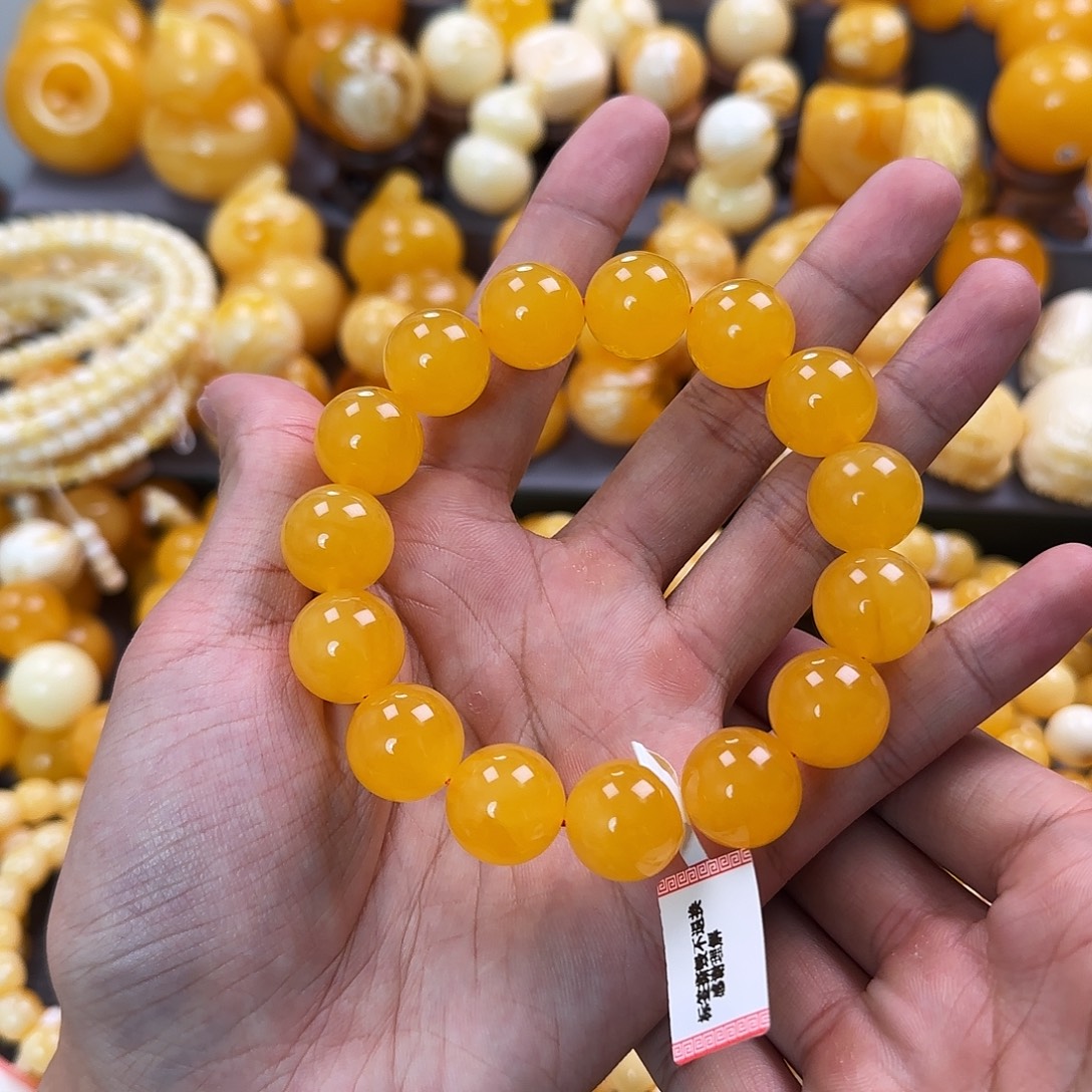 琥珀未镶嵌珠宝奇石16mm同料