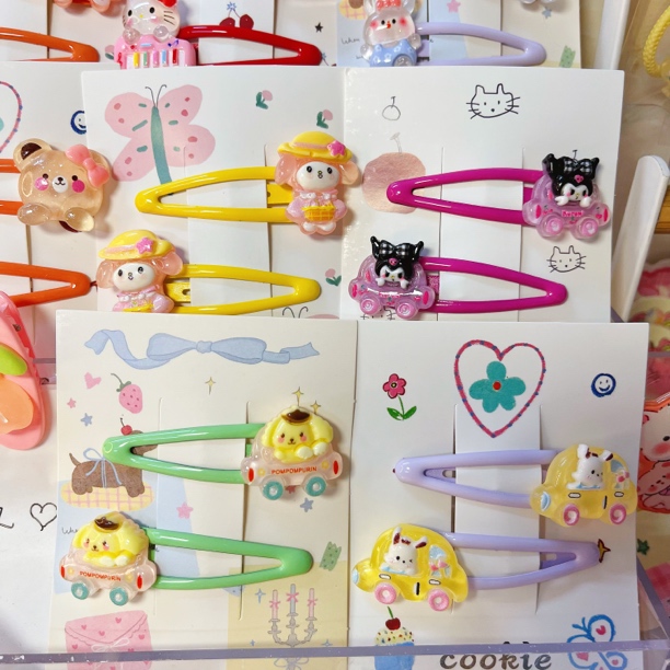 （掰掰夹）甜美可爱bb夹卡通风发饰女童少女夹子女ins风