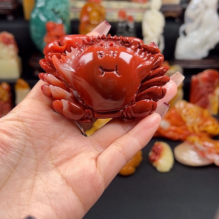 寿山石高山水冻石