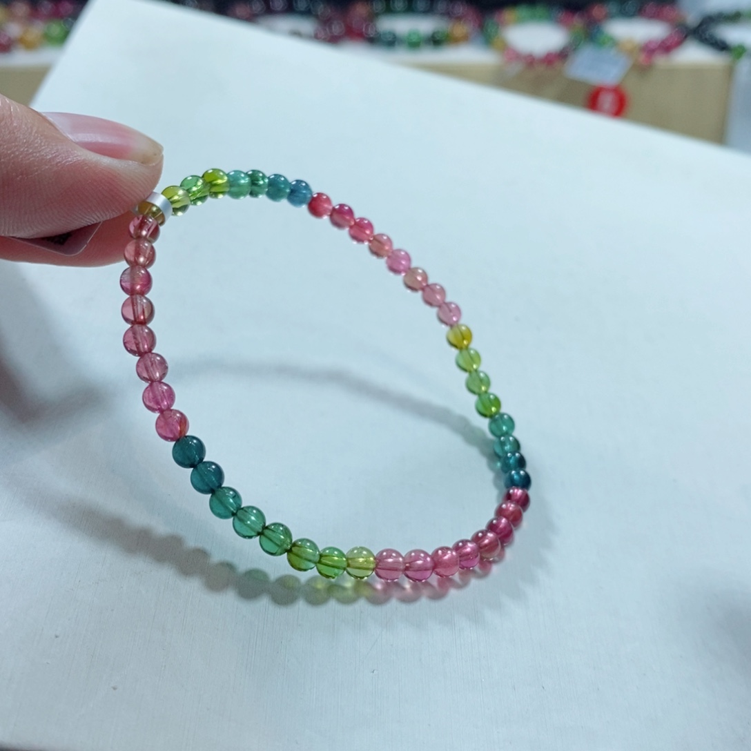 碧玺手链未镶嵌开****l碧玺